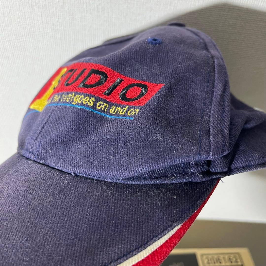 け*ん様 Studio One レゲエ 刺繍ロゴ キャップ フェード ネイビー