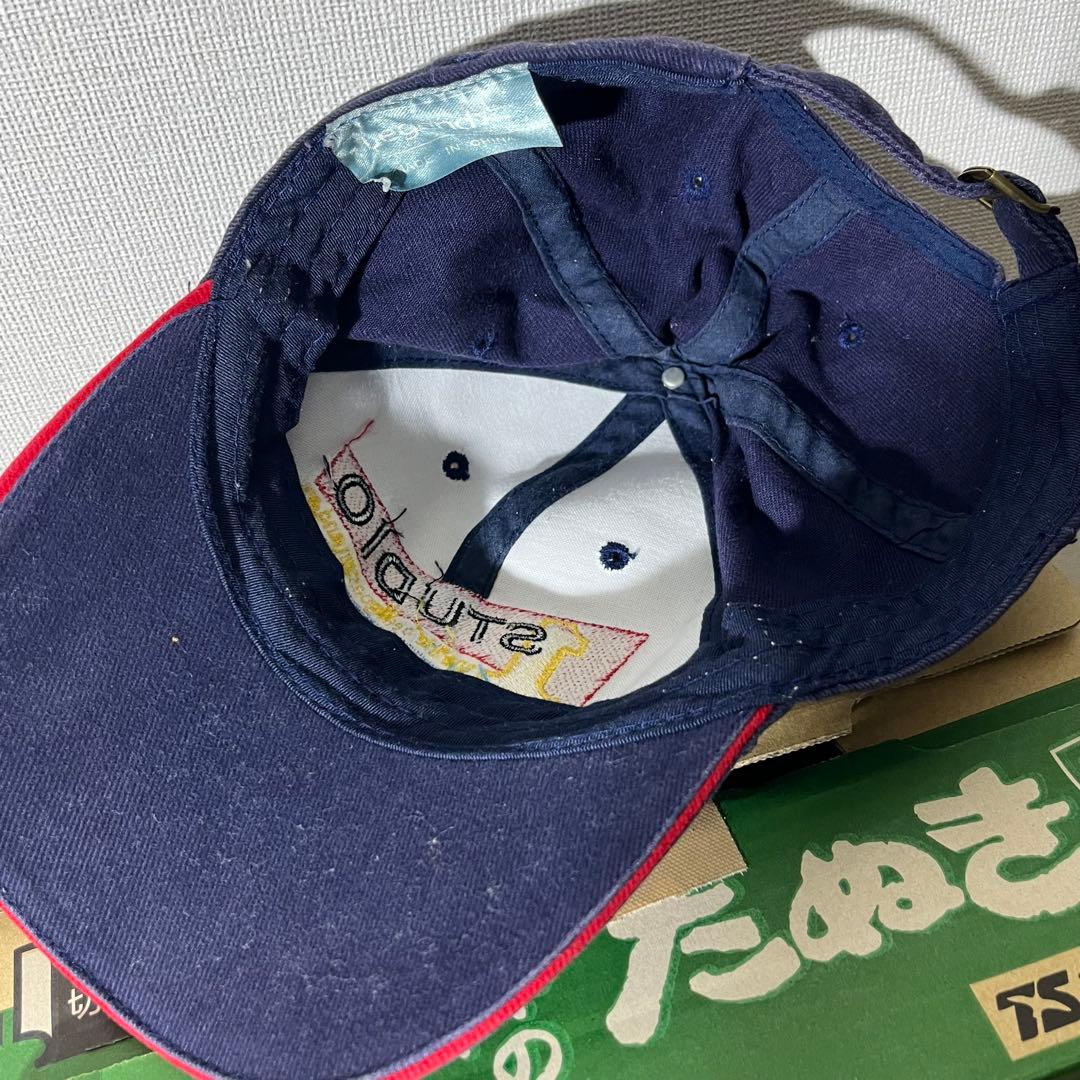 け*ん様 Studio One レゲエ 刺繍ロゴ キャップ フェード ネイビー
