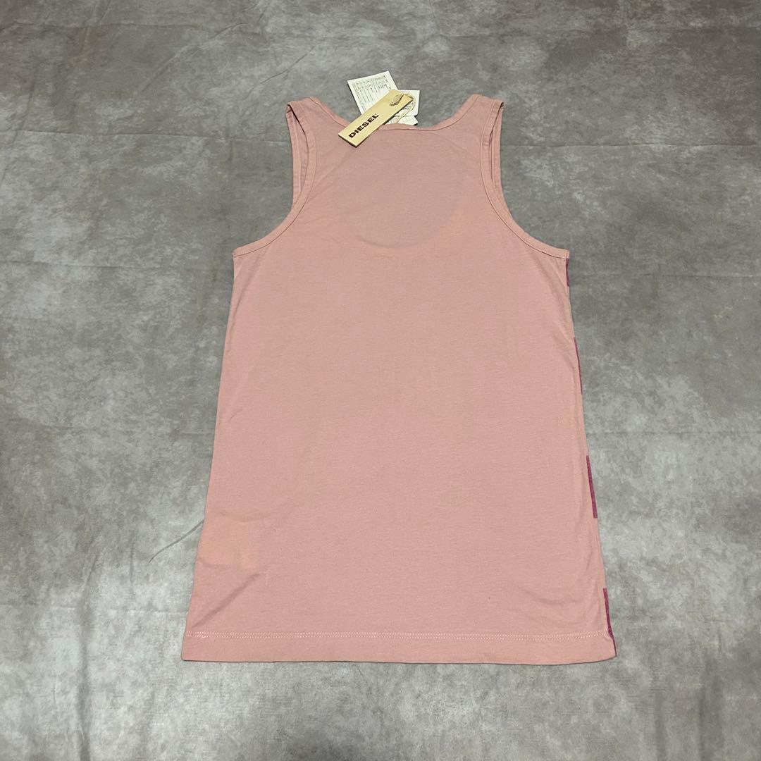 トップス 00s DIESEL border art tank top y2k punk