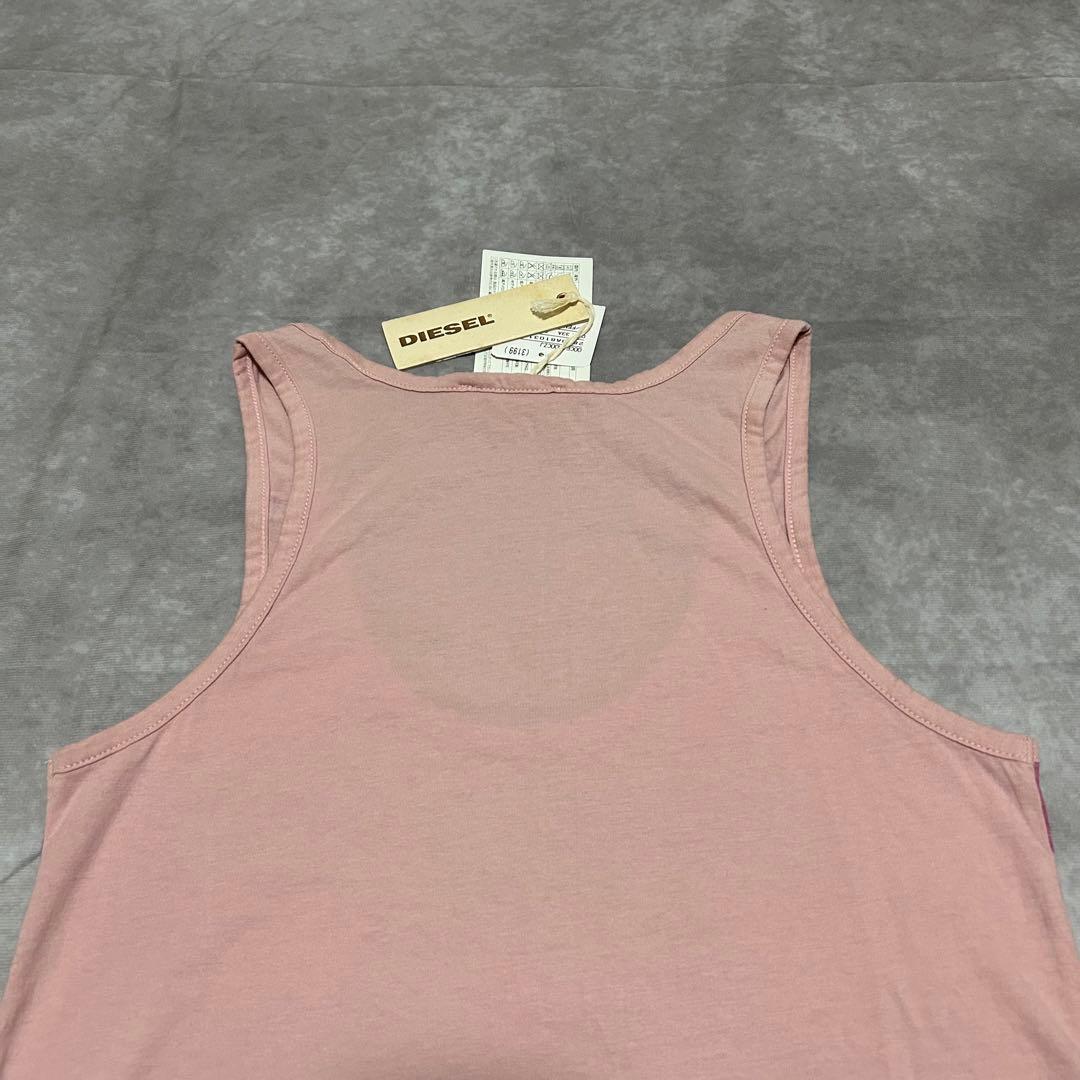 トップス 00s DIESEL border art tank top y2k punk