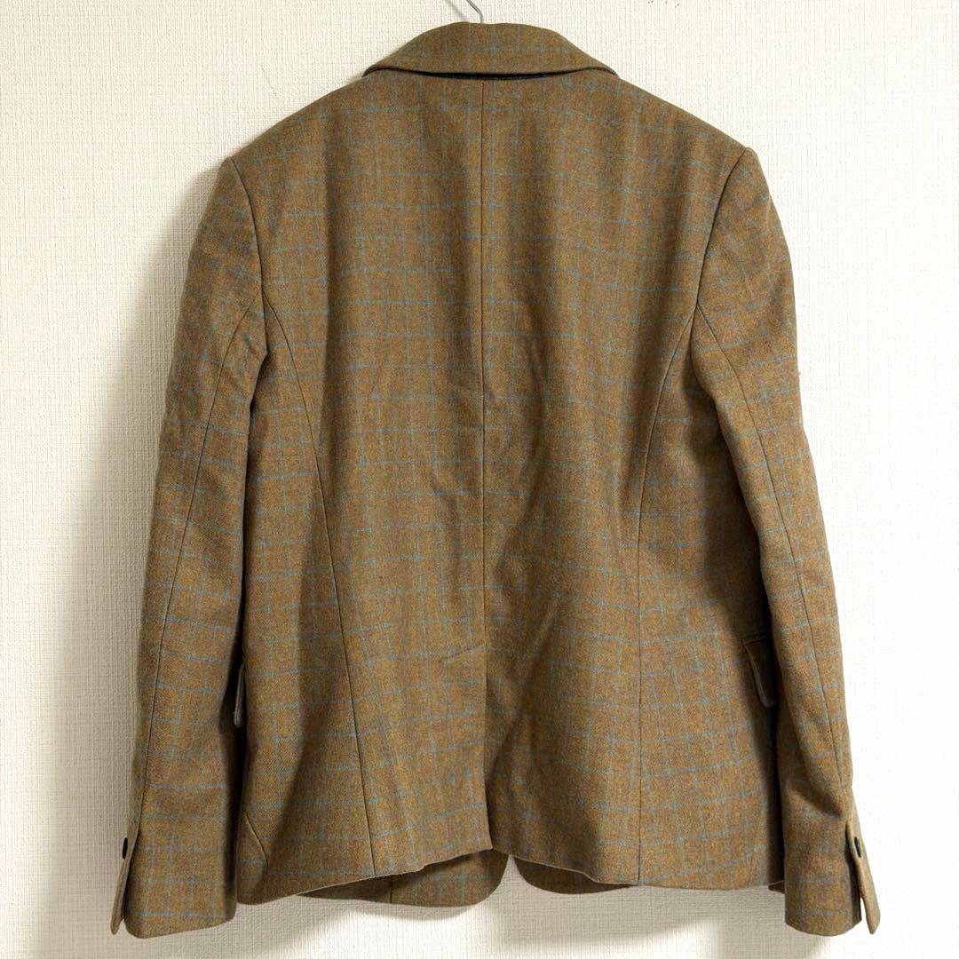 Paul Smith カシミヤ混 チェックジャケット 42 裏地ヨット柄 1B