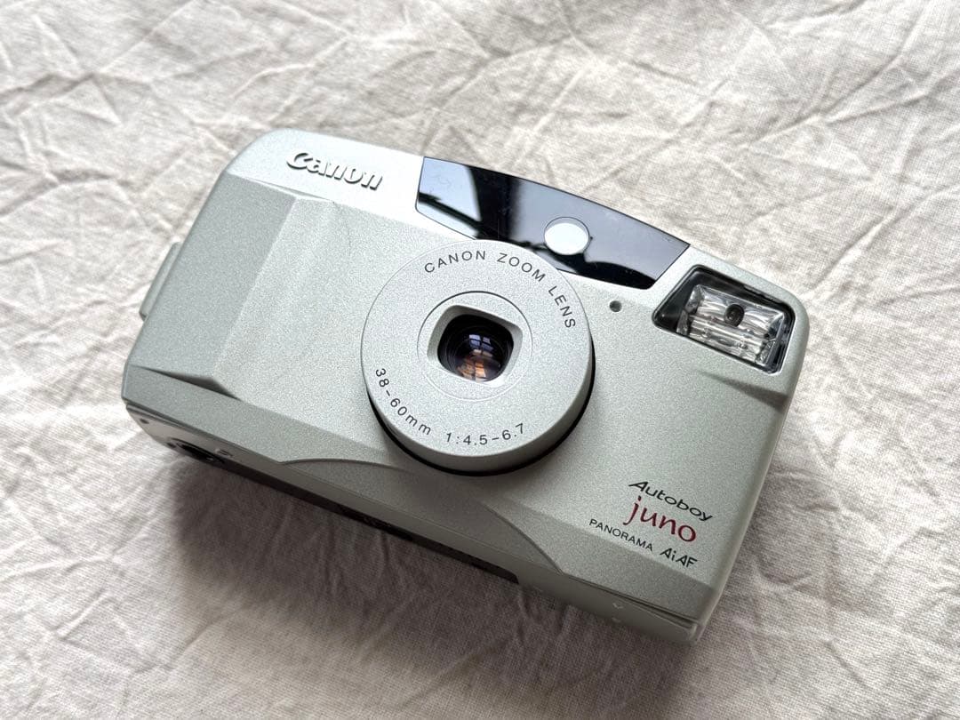 ⌘完動品！ 作例あり 電池付き！ Canon Autoboy juno⌘