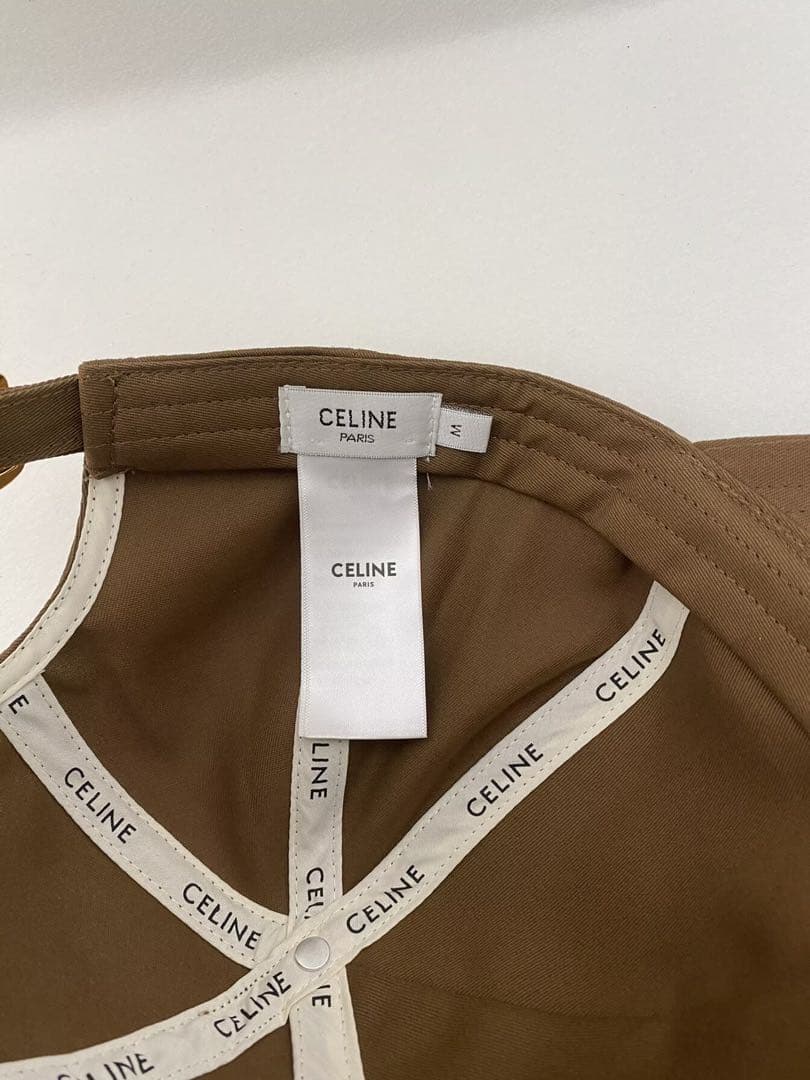 CELINE ブラウン ベースボールキャップ