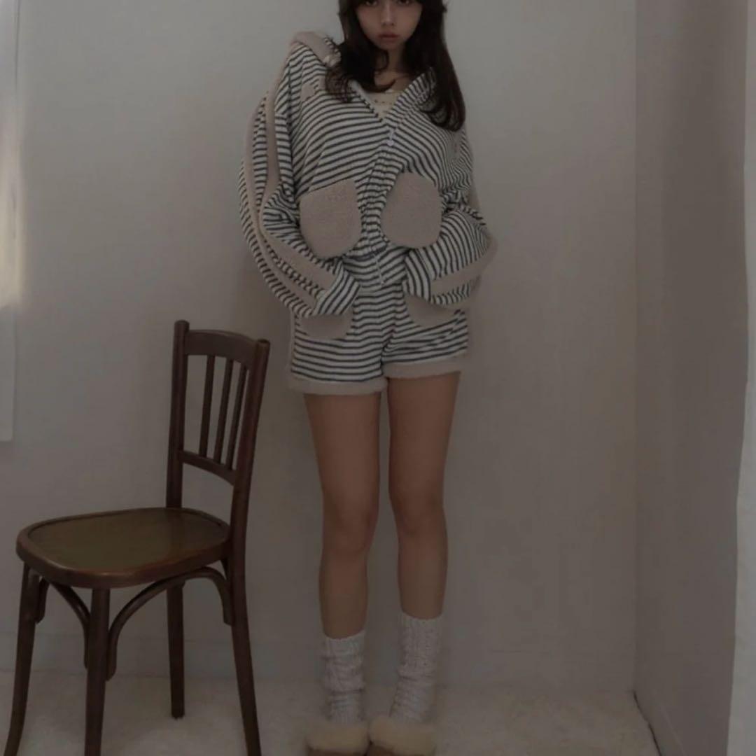 andmary Merry border zip tops pantsセット