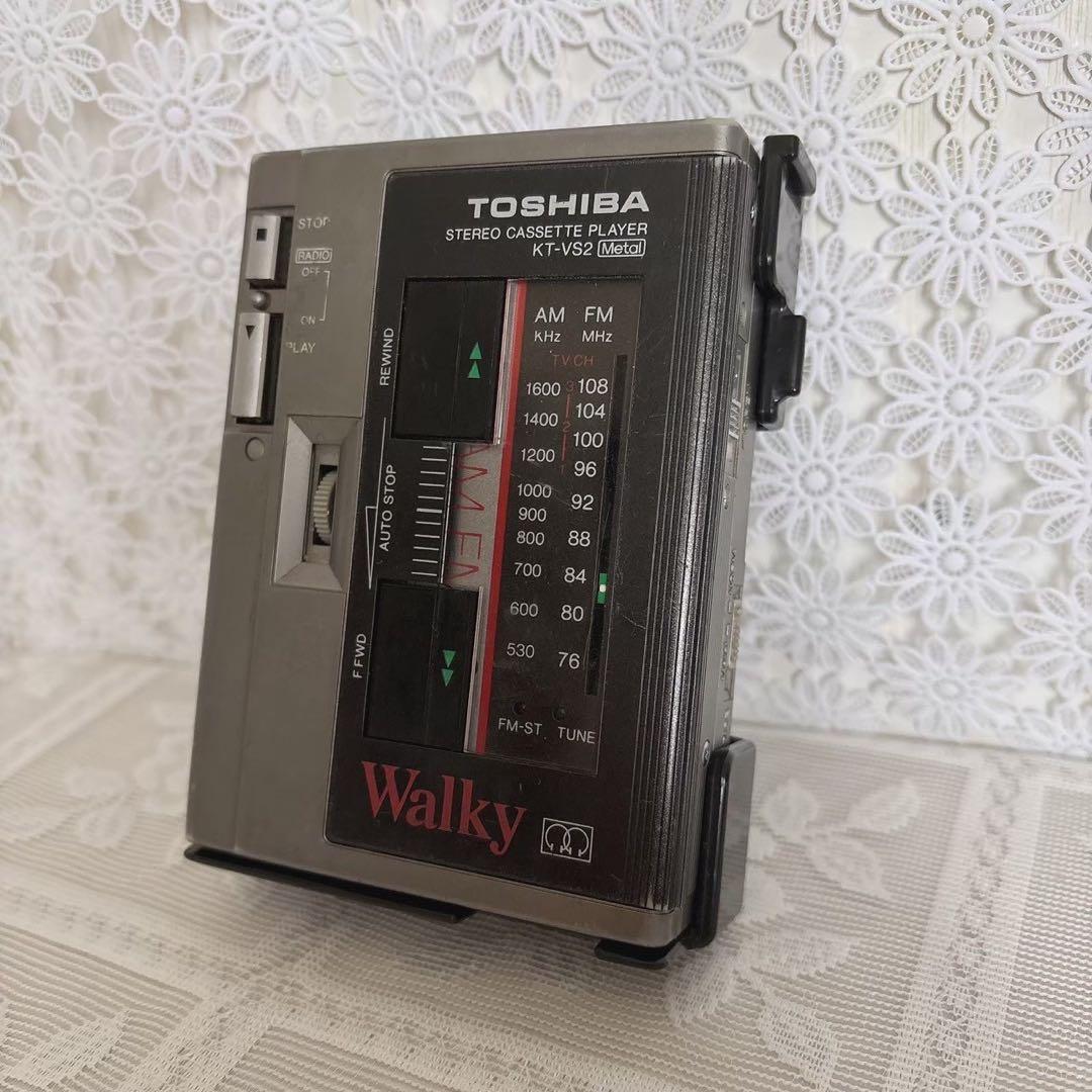 ◆TOSHIBA カセットプレイヤー　KT-VS2 AM/FM RP-AF2
