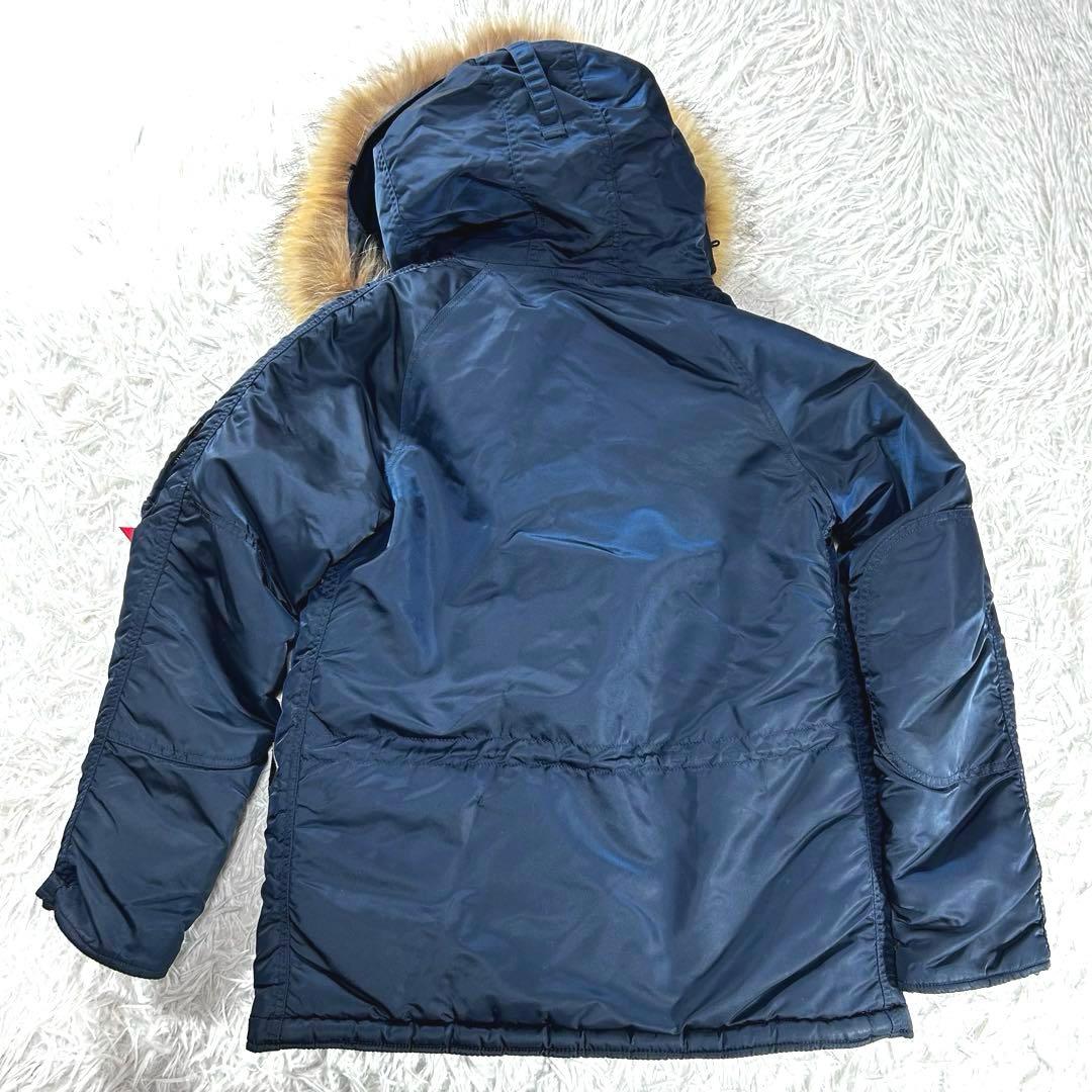 ALPHA INDUSTRIES×TMT 別注　N-3B M ネイビー ファー