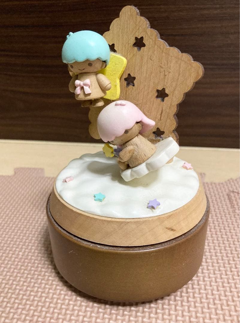レア！キキララ高級木製オルゴール サンリオ　キャラクター付　リトルスター