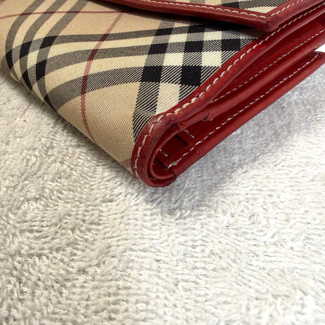 Burberry Blue Label チェック柄 二つ折り財布