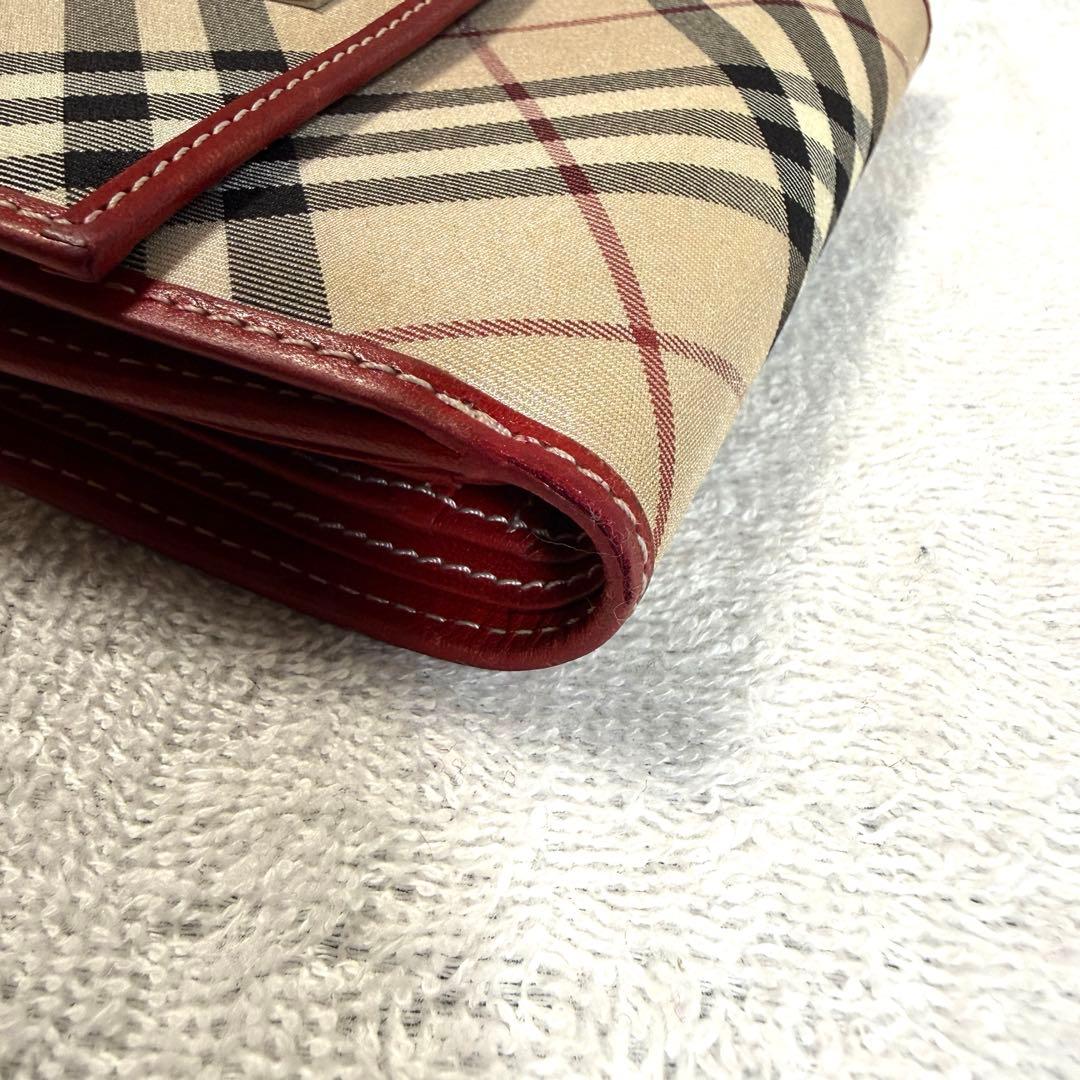 Burberry Blue Label チェック柄 二つ折り財布