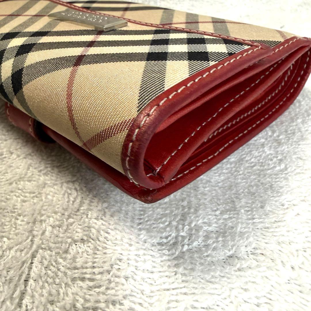 Burberry Blue Label チェック柄 二つ折り財布