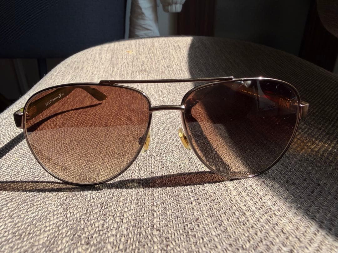 【極美品】GUCCI ティアドロップ サングラス シェリーライン 茶色