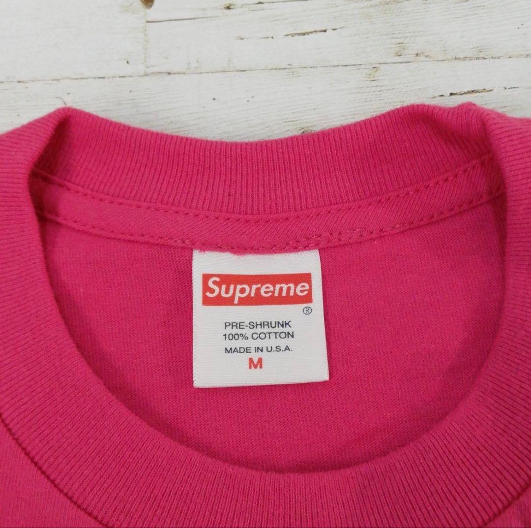 シュプリーム 18AW Group Tee Tシャツ ピンク Mサイズ