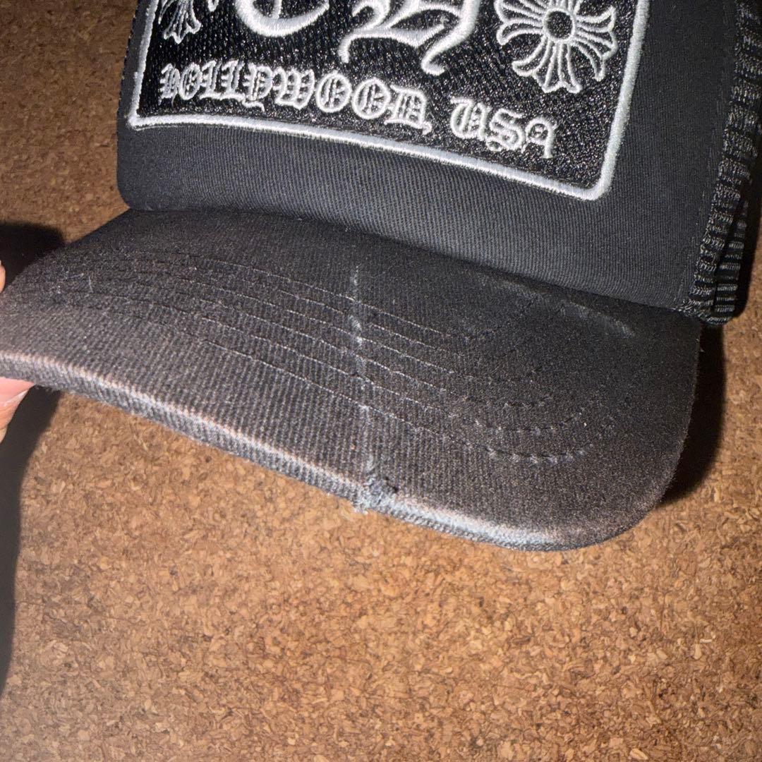 CHROME HEARTS ブラックトラッカーキャップ値下げ！
