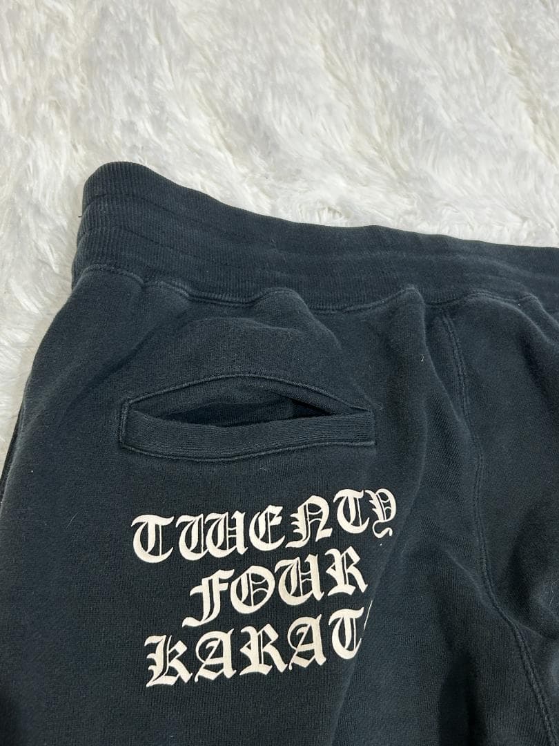 24karats XL パンツ 黒 ブラック ジョガー テーパード ストリート