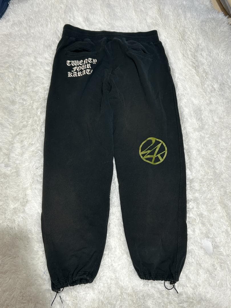 24karats XL パンツ 黒 ブラック ジョガー テーパード ストリート