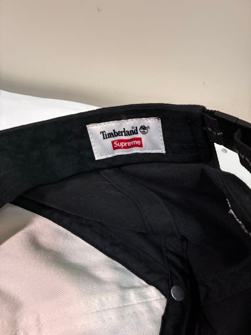 【Supreme × Timberland コラボ キャップ ブラック】