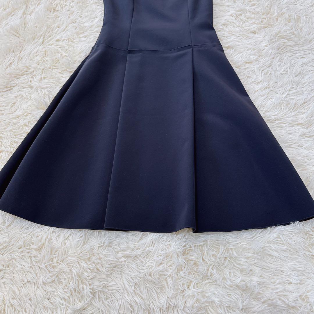 定価6.8万　美品　FOXEY　ノースリーブワンピース　ネイビー　36