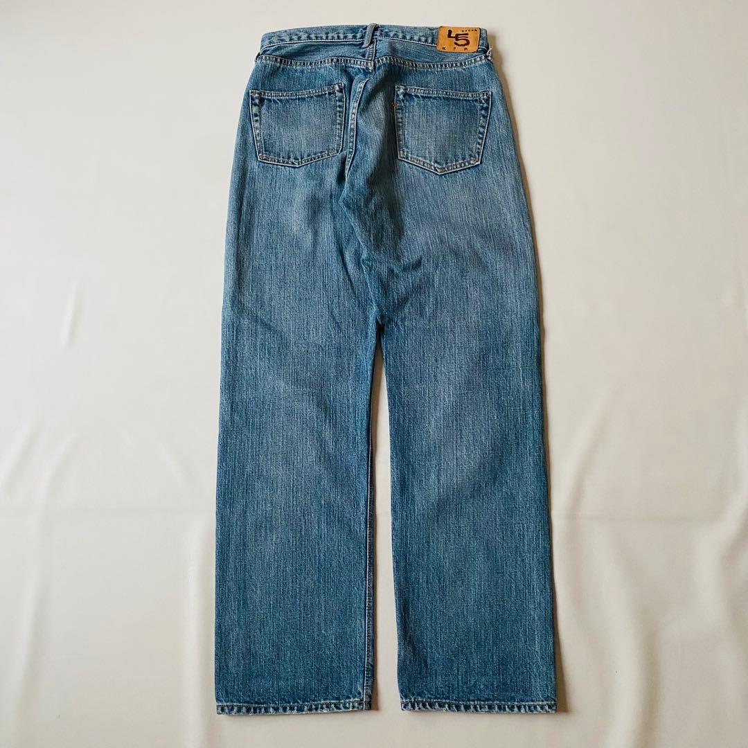 【美品】45R　デニム　再び6.5空比古比女 (群青・山加工)　ゴードンくん