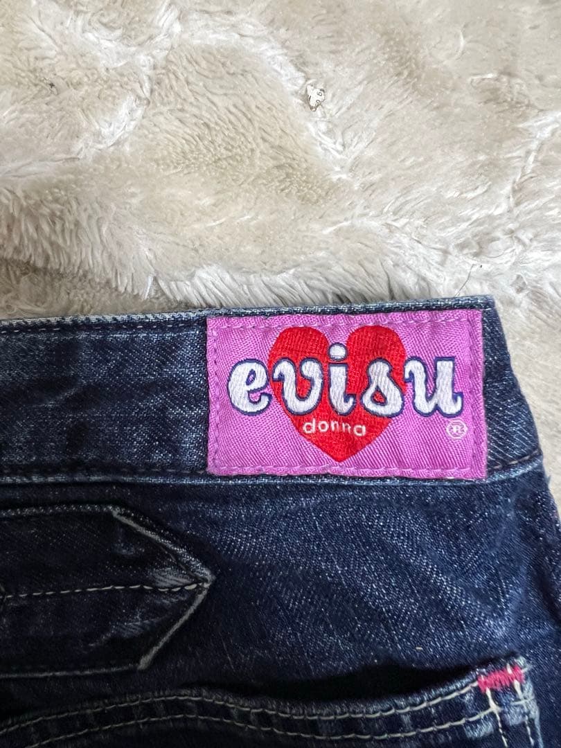EVISU レディース用 デニムパンツ 大黒模様