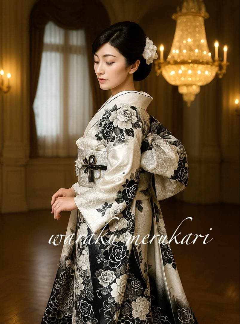 ♦︎豪華絢爛♦︎成人式♦︎牡丹桜紋様♦︎豪華刺繍♦︎銀彩加工♦︎フルオーダー♦︎フルセット♦︎