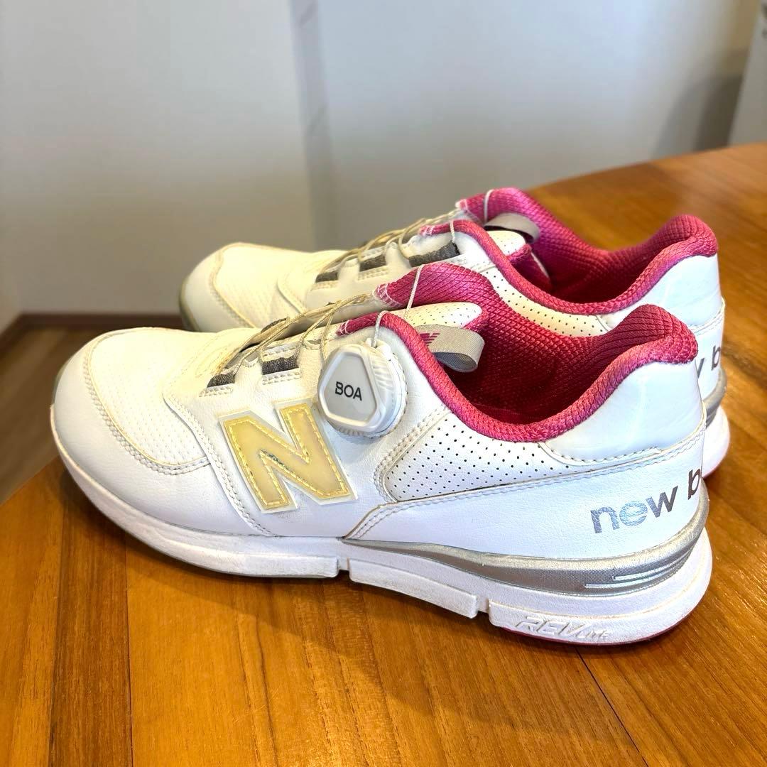 【new balance574】美品！ゴルフシューズ 24.5