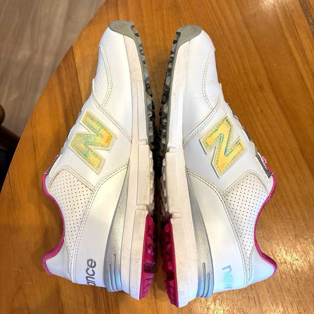 【new balance574】美品！ゴルフシューズ 24.5
