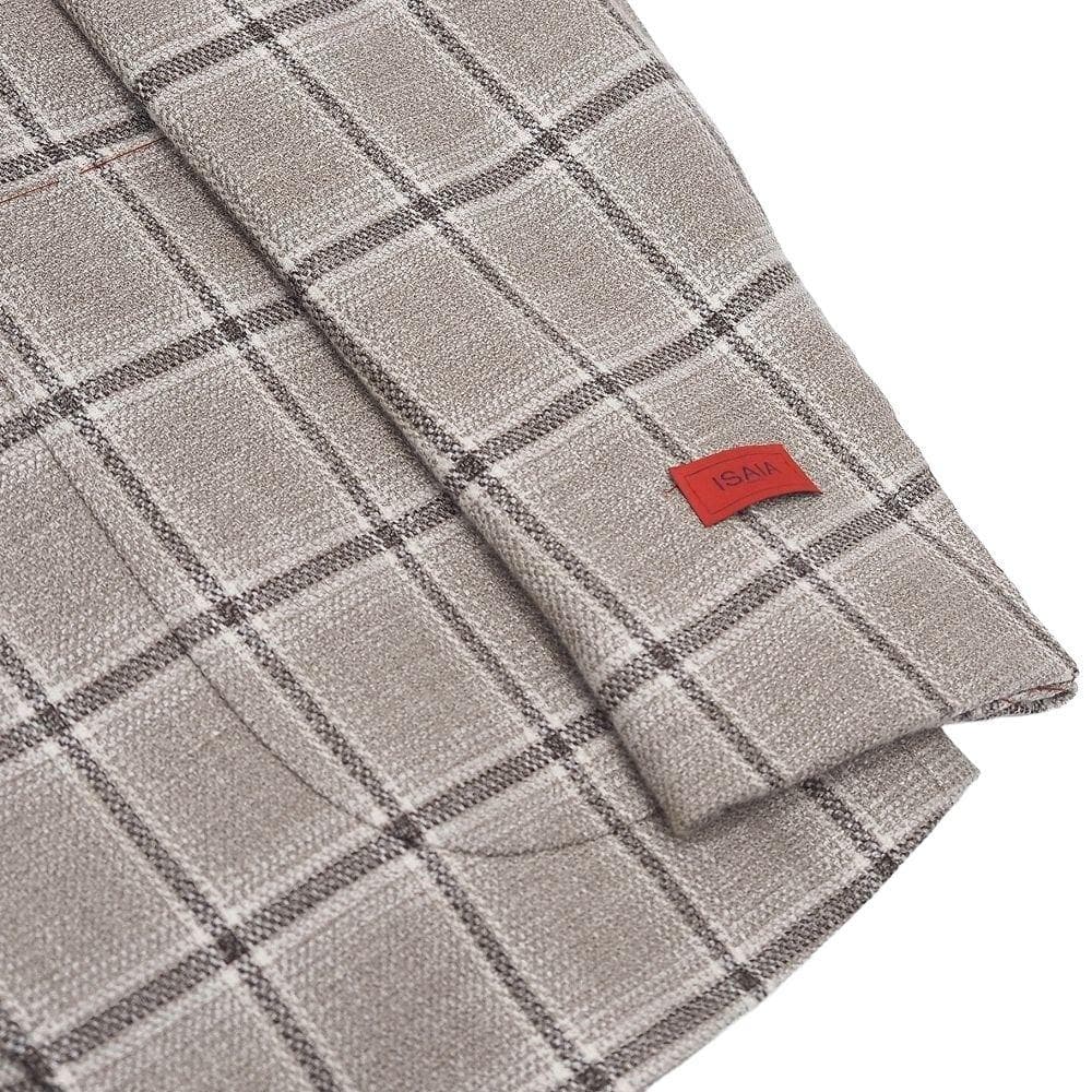 L06163 新品 ISAIA 五者混 ジャケット 50 イザイア
