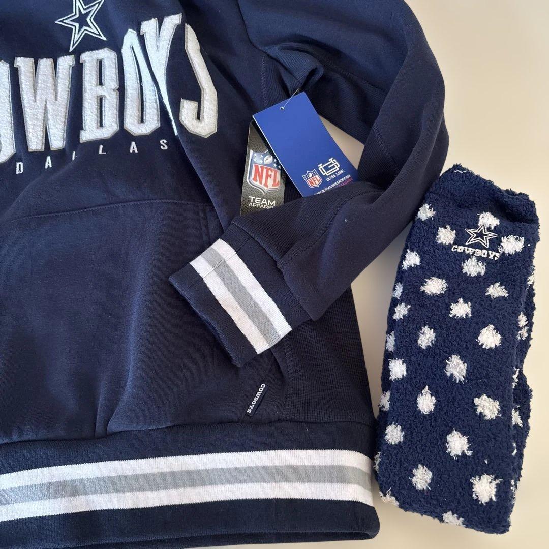 B266新品パーカーNFL公式COWBOYSカウボーイズ US(S)おまけ付き！