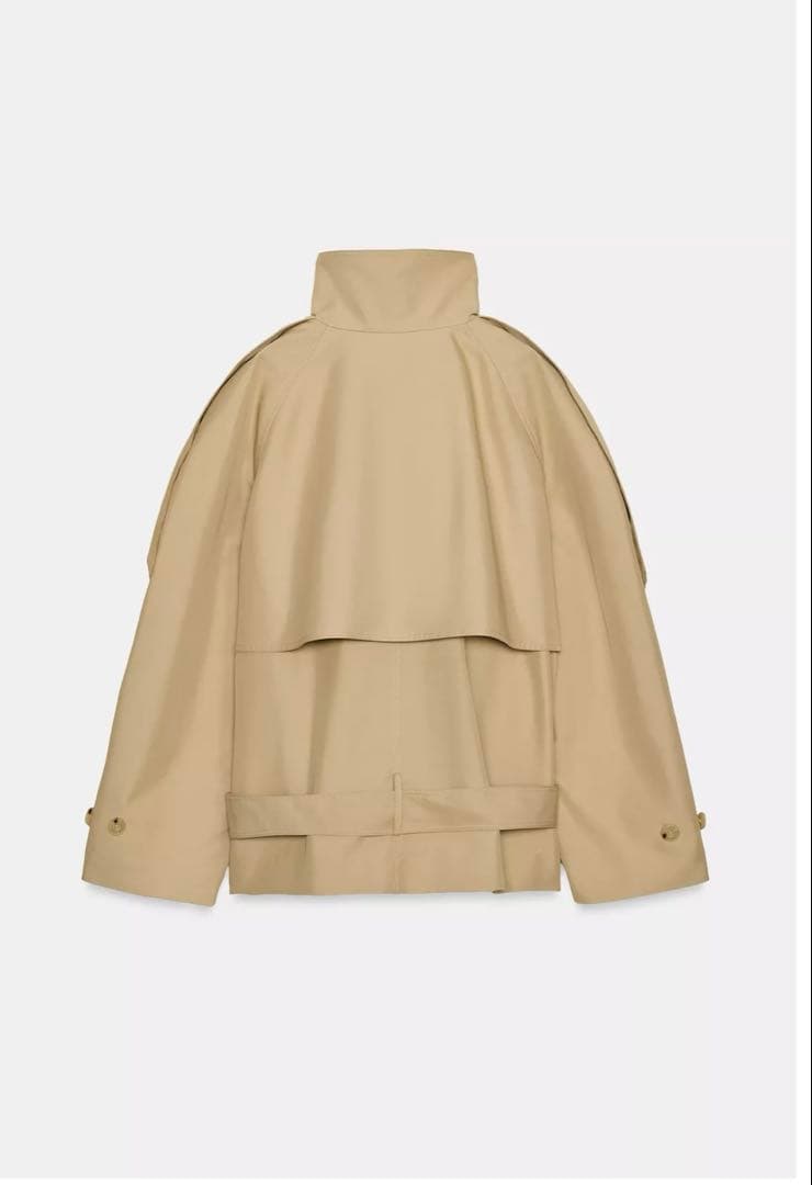 ZARA ショート丈ハイネックトレンチコート M 新品