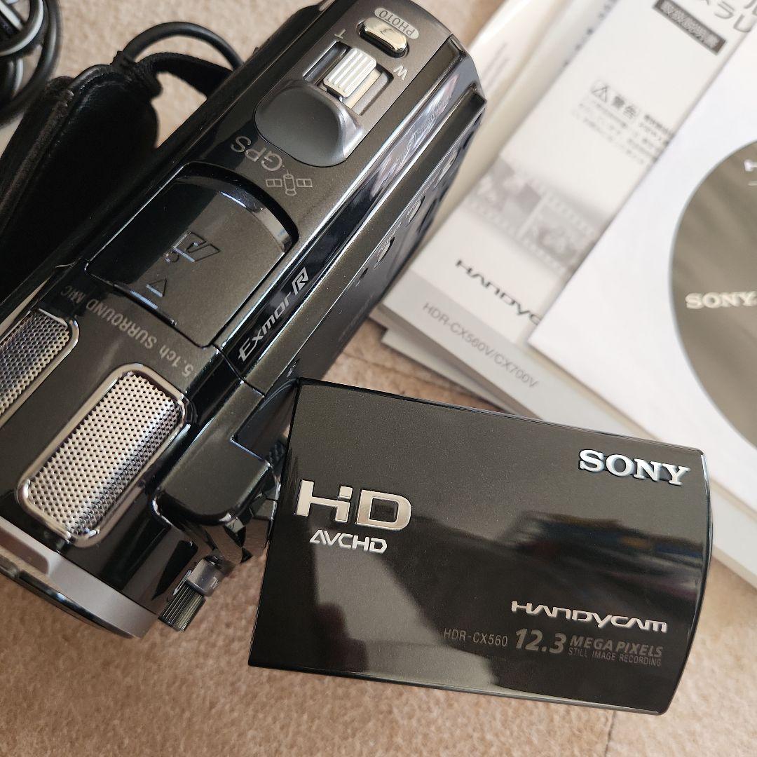 SONY HDR-CX560V ビデオカメラ　収納ケース付き　付属品