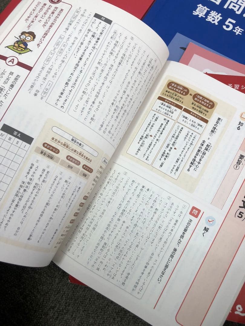 四谷大塚　5年予習シリーズ　/演習/漢字/計算　上　中古 2024年版