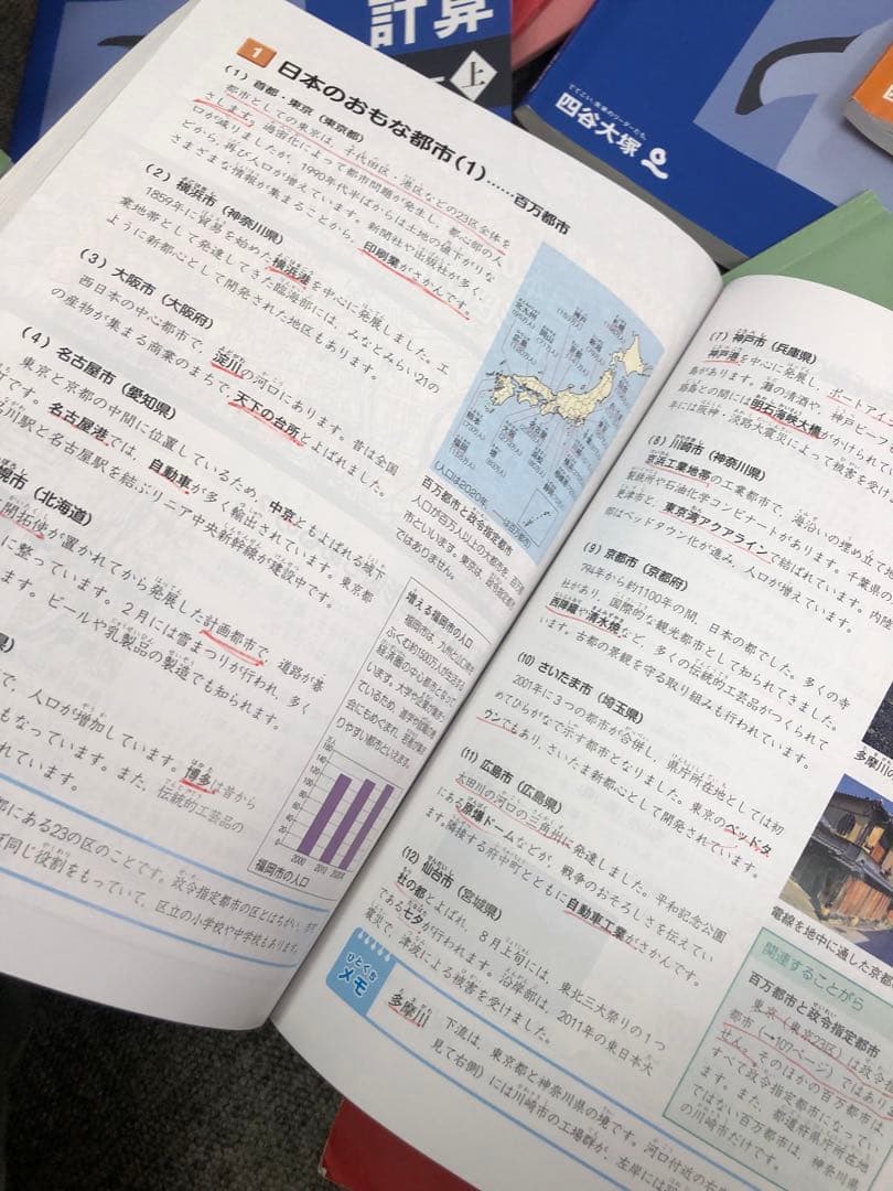 四谷大塚　5年予習シリーズ　/演習/漢字/計算　上　中古 2024年版