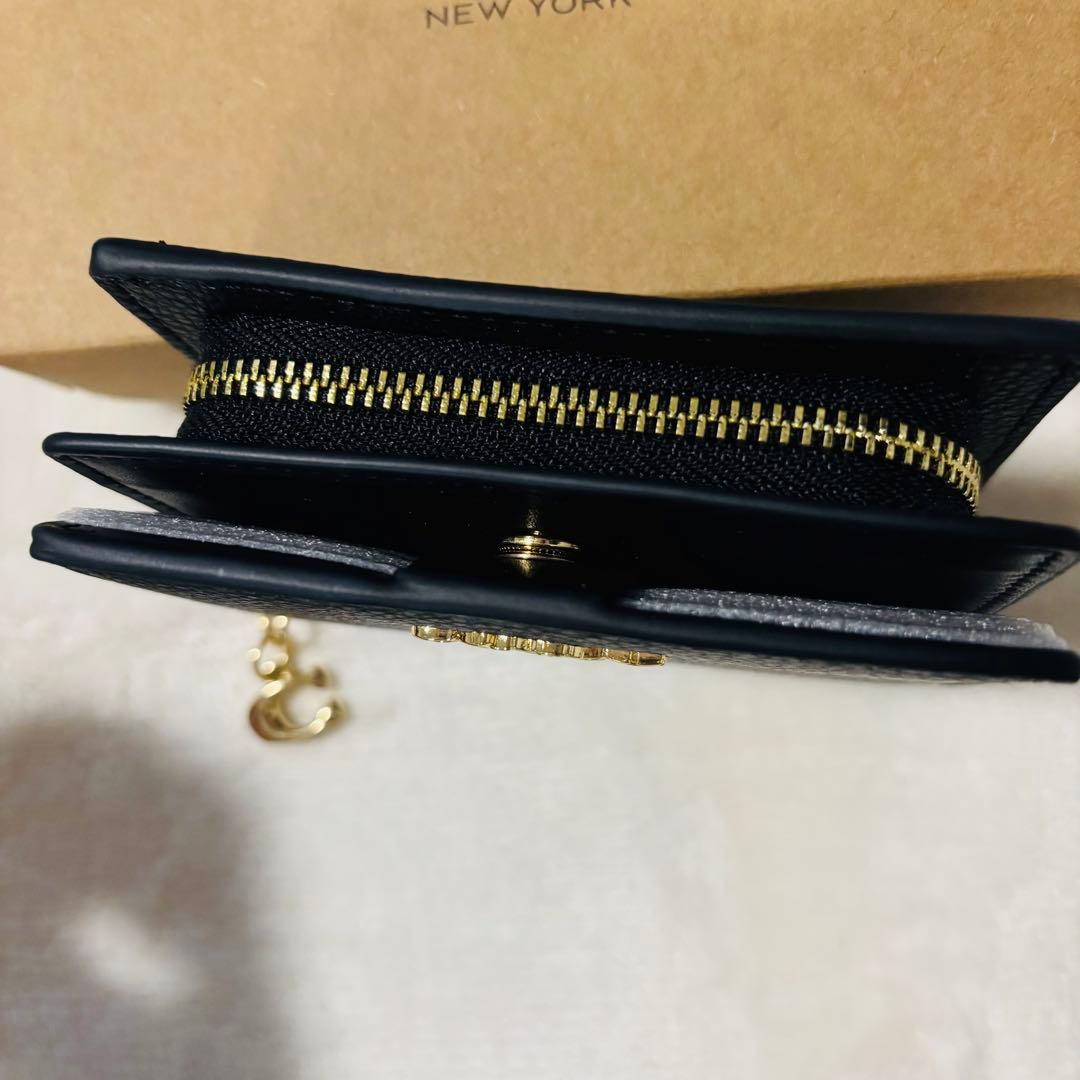 【新品未使用】COACH 二つ折り財布 ブラック メンズ レディース