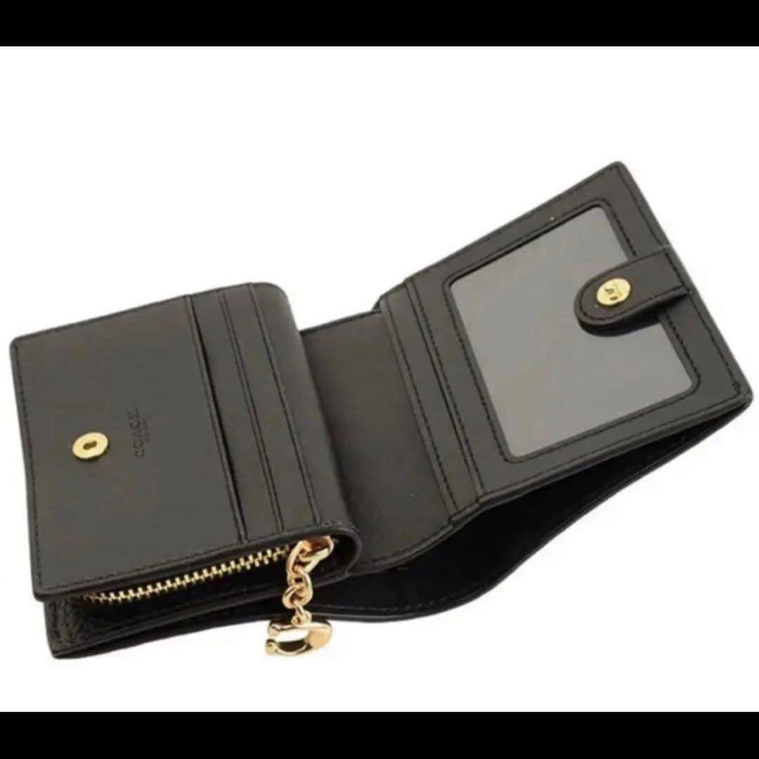 【新品未使用】COACH 二つ折り財布 ブラック メンズ レディース