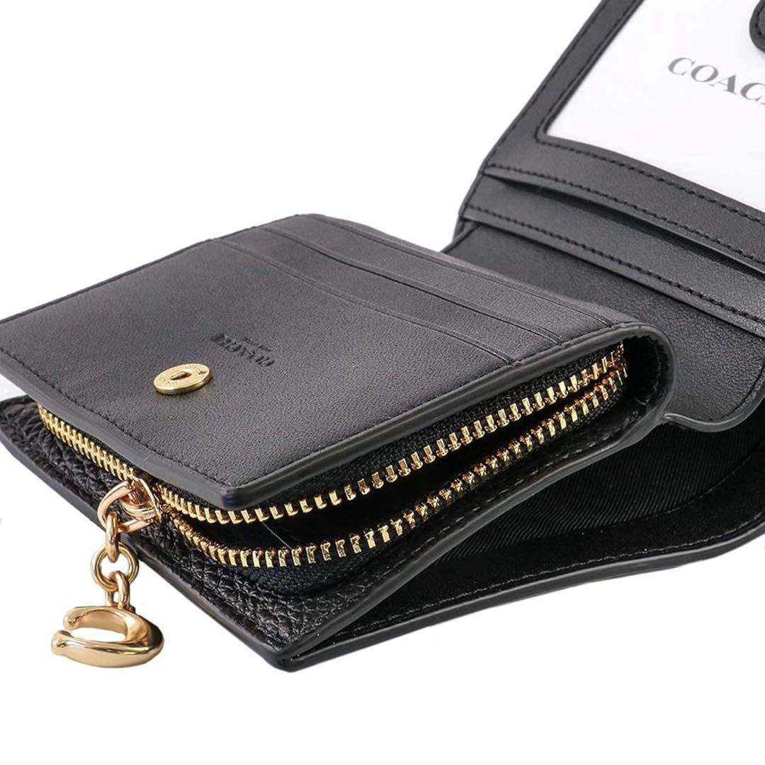 【新品未使用】COACH 二つ折り財布 ブラック メンズ レディース