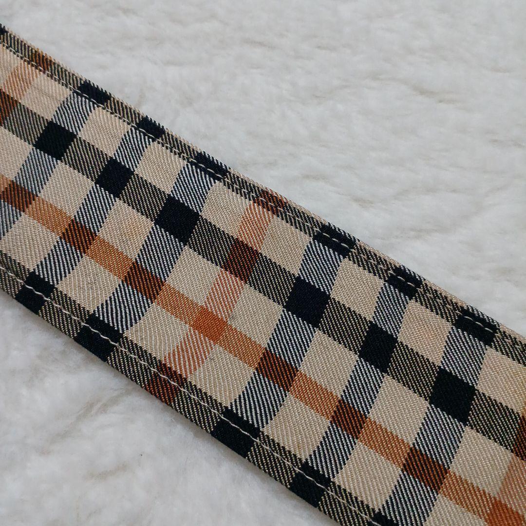 希少✨ダックス ロングコート シルク100% ハウスチェック　ベージュ　ベルト付