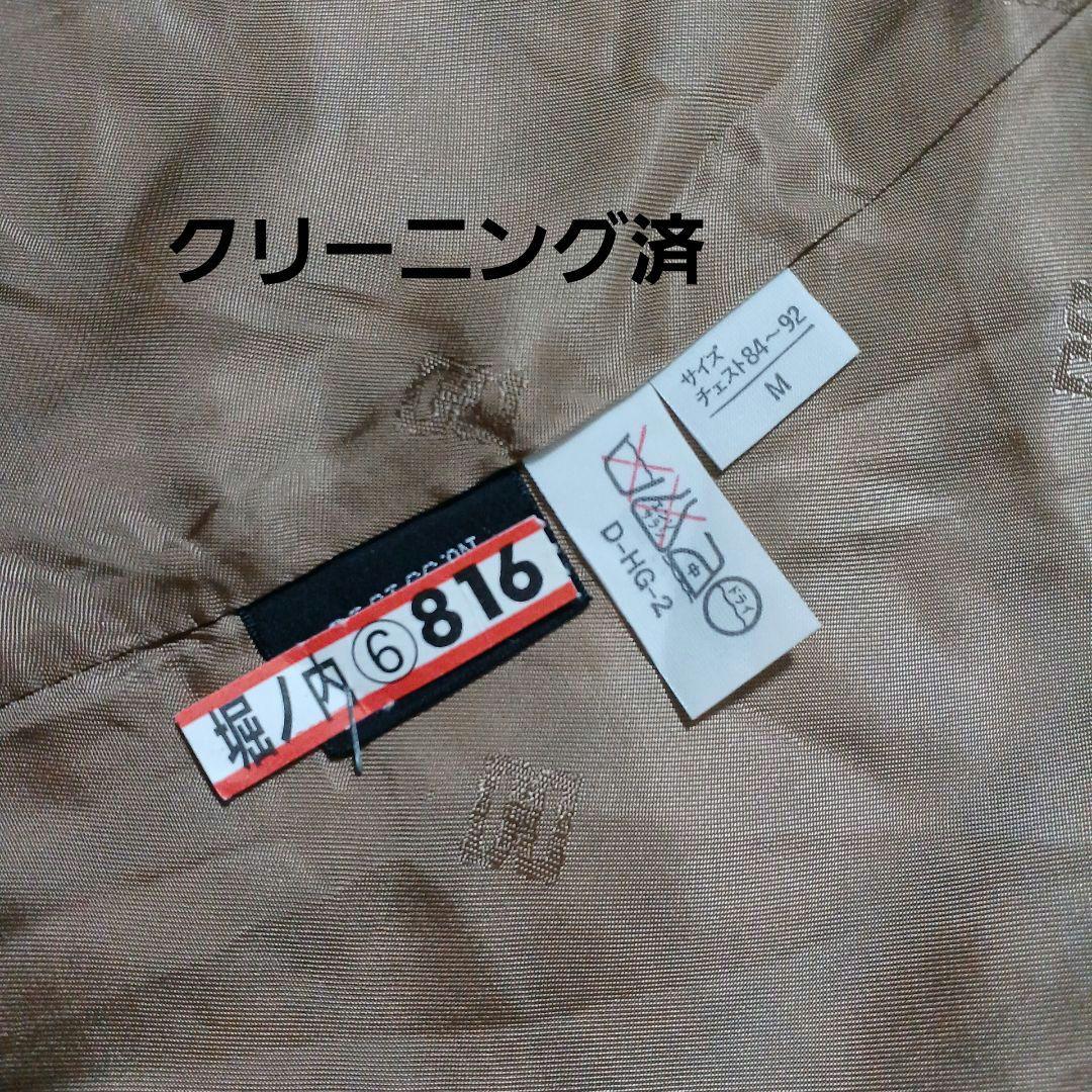 希少✨ダックス ロングコート シルク100% ハウスチェック　ベージュ　ベルト付