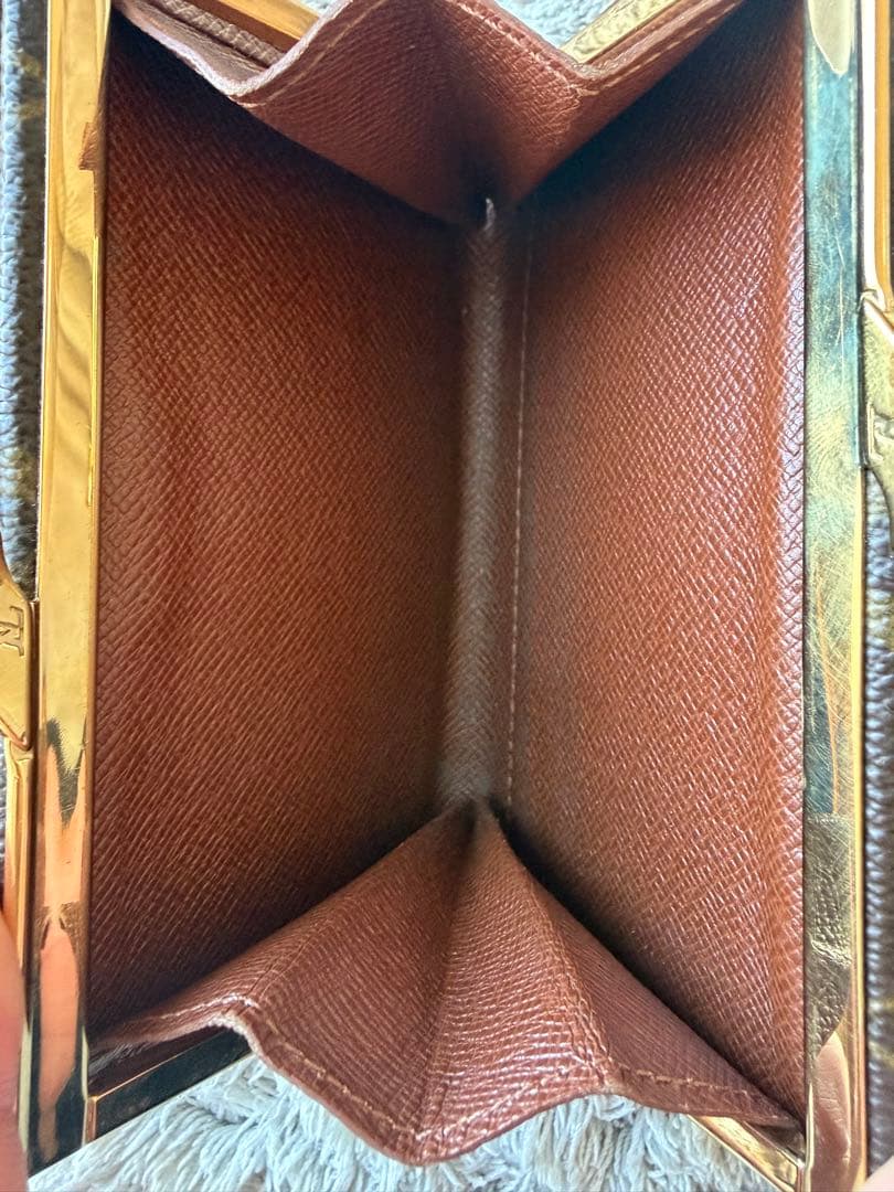 マ*ロ様 【ベタなし】Louis Vuitton モノグラム 二つ折り財布 ヴィ