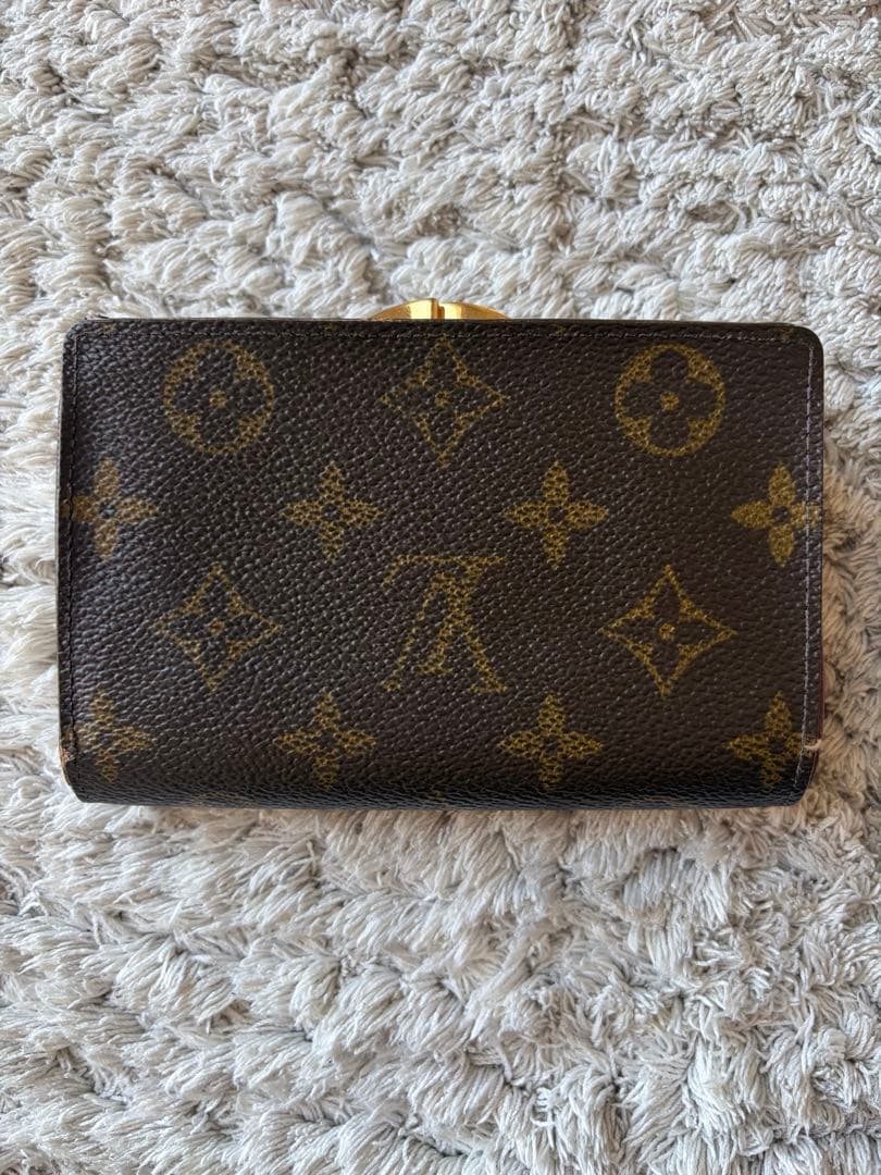 マ*ロ様 【ベタなし】Louis Vuitton モノグラム 二つ折り財布 ヴィ