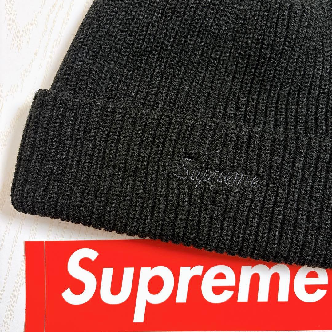 Supreme Loose Gauge Beanie カナダ製　ブラック　黒