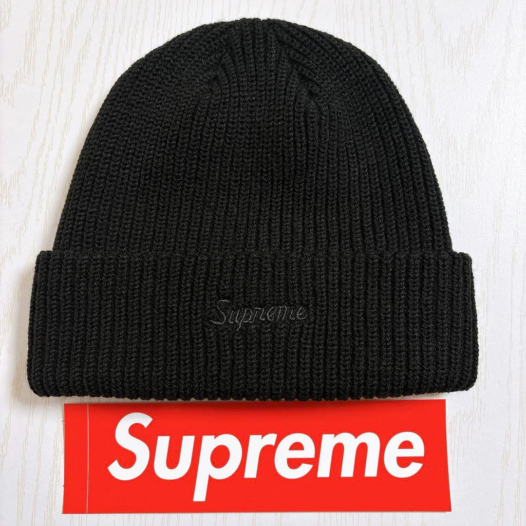 Supreme Loose Gauge Beanie カナダ製　ブラック　黒