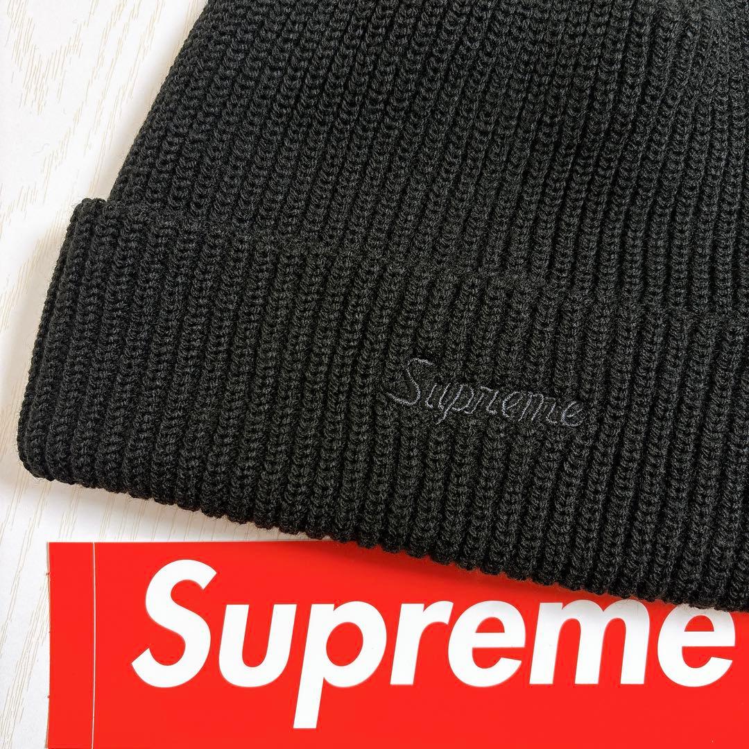 Supreme Loose Gauge Beanie カナダ製　ブラック　黒