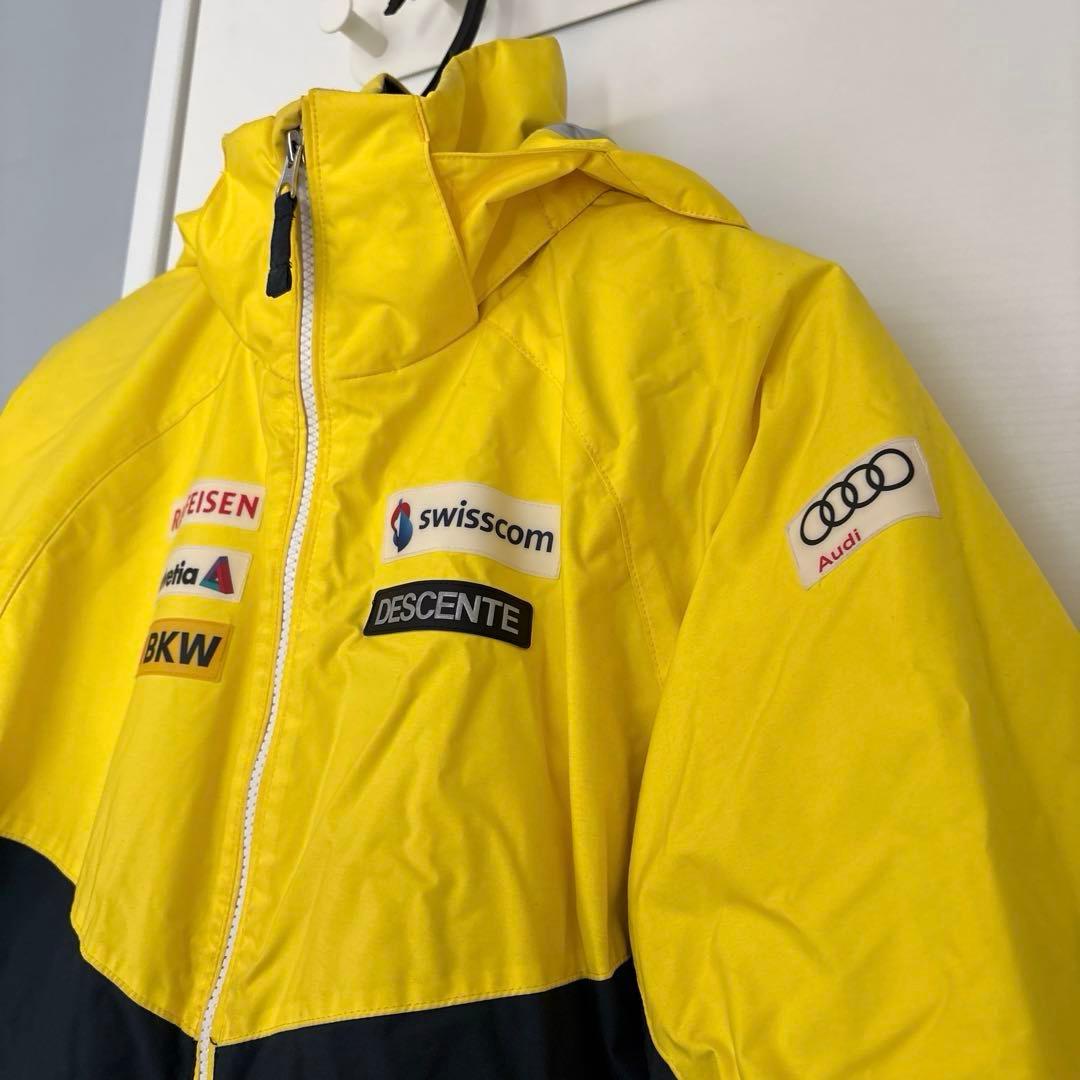 DESCENTE 子ども用スキーウェア イエロー/ブラック