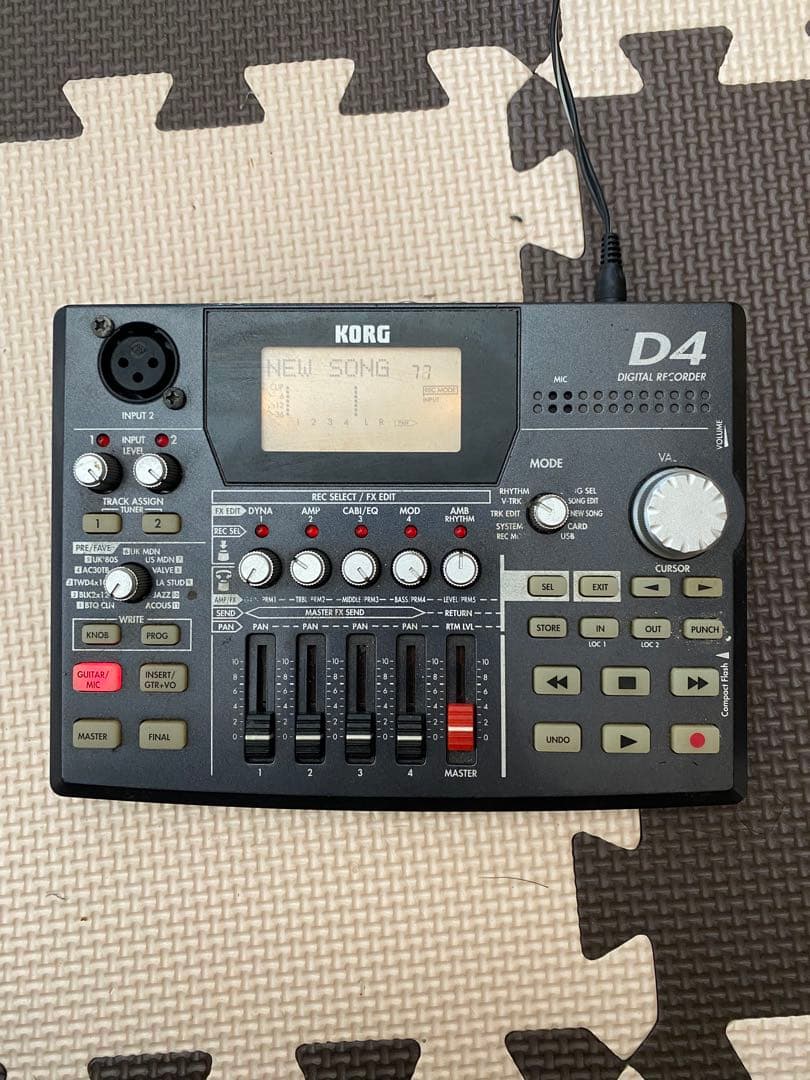 【希少】KORG D4 マルチトラックレコーダー　MTR純正アダプター付