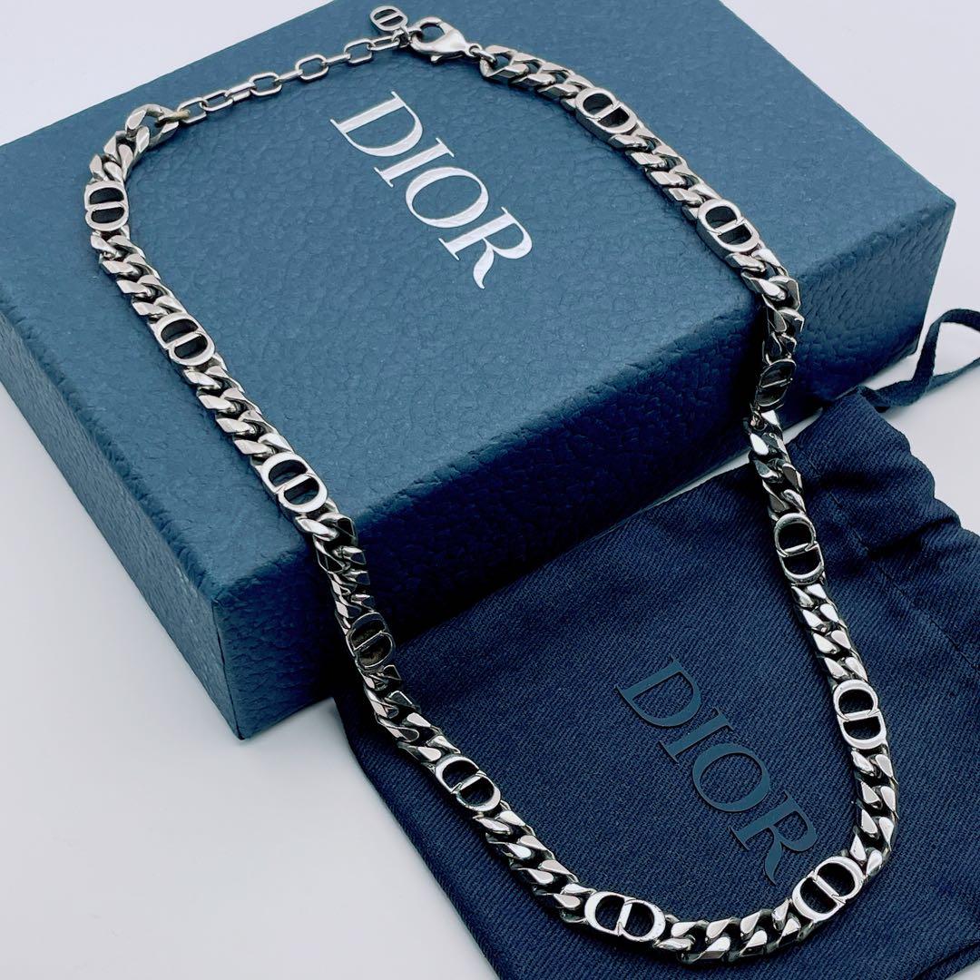 Christian Dior ネックレス　アイコン　チェーン　喜平　シルバー