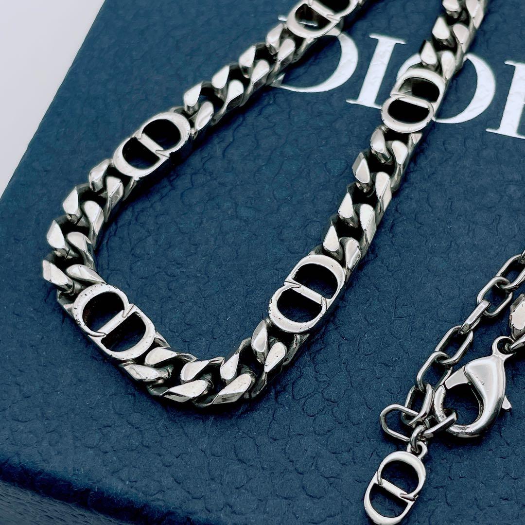 Christian Dior ネックレス　アイコン　チェーン　喜平　シルバー