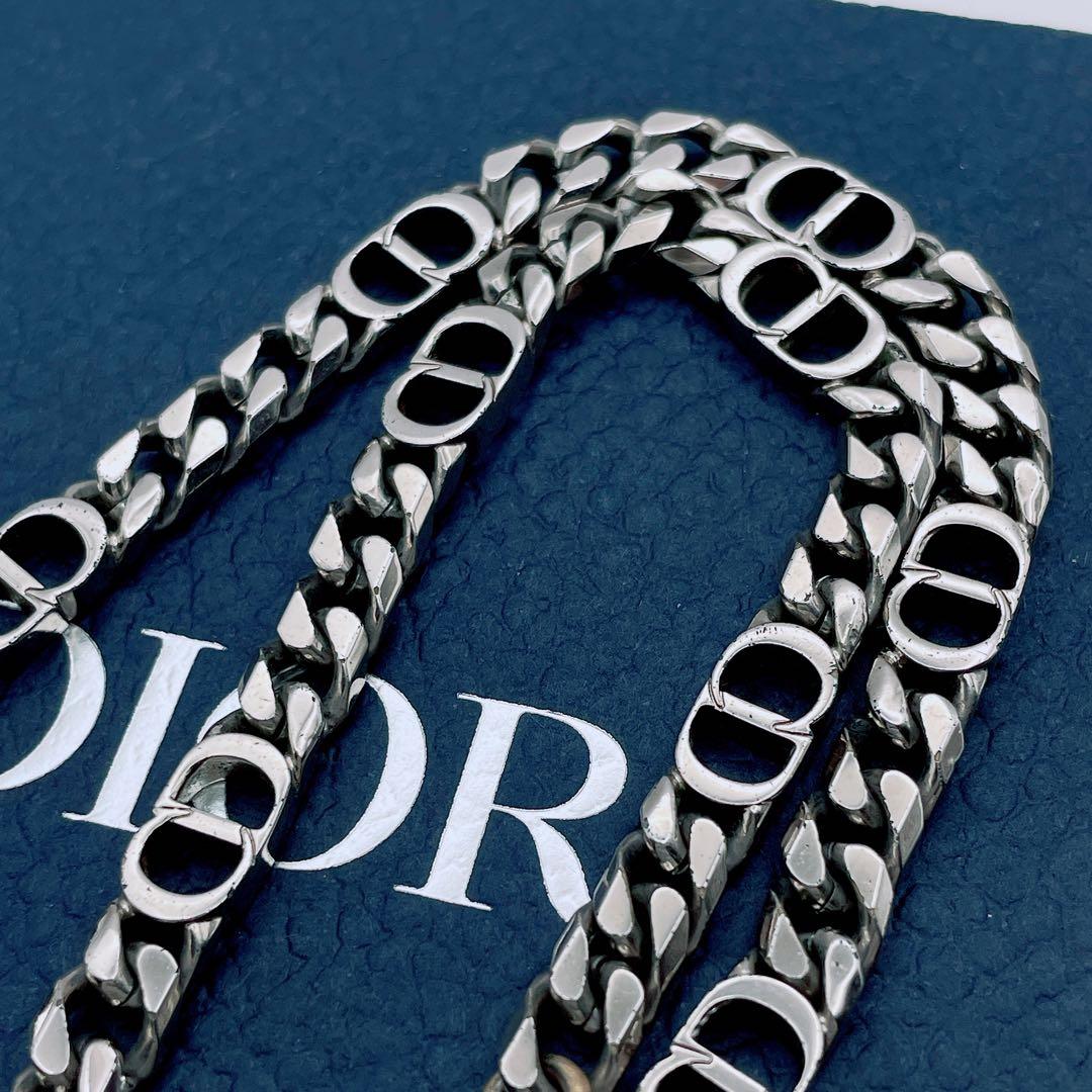 Christian Dior ネックレス　アイコン　チェーン　喜平　シルバー
