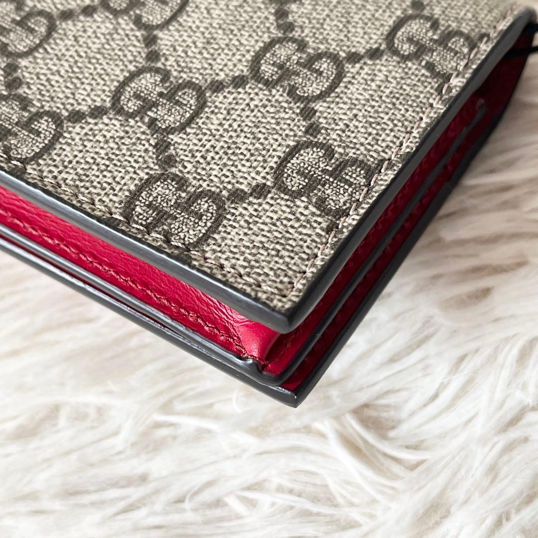 新品✨GUCCI グッチ　チェリー　GGスプリーム　2つ折財布　476050
