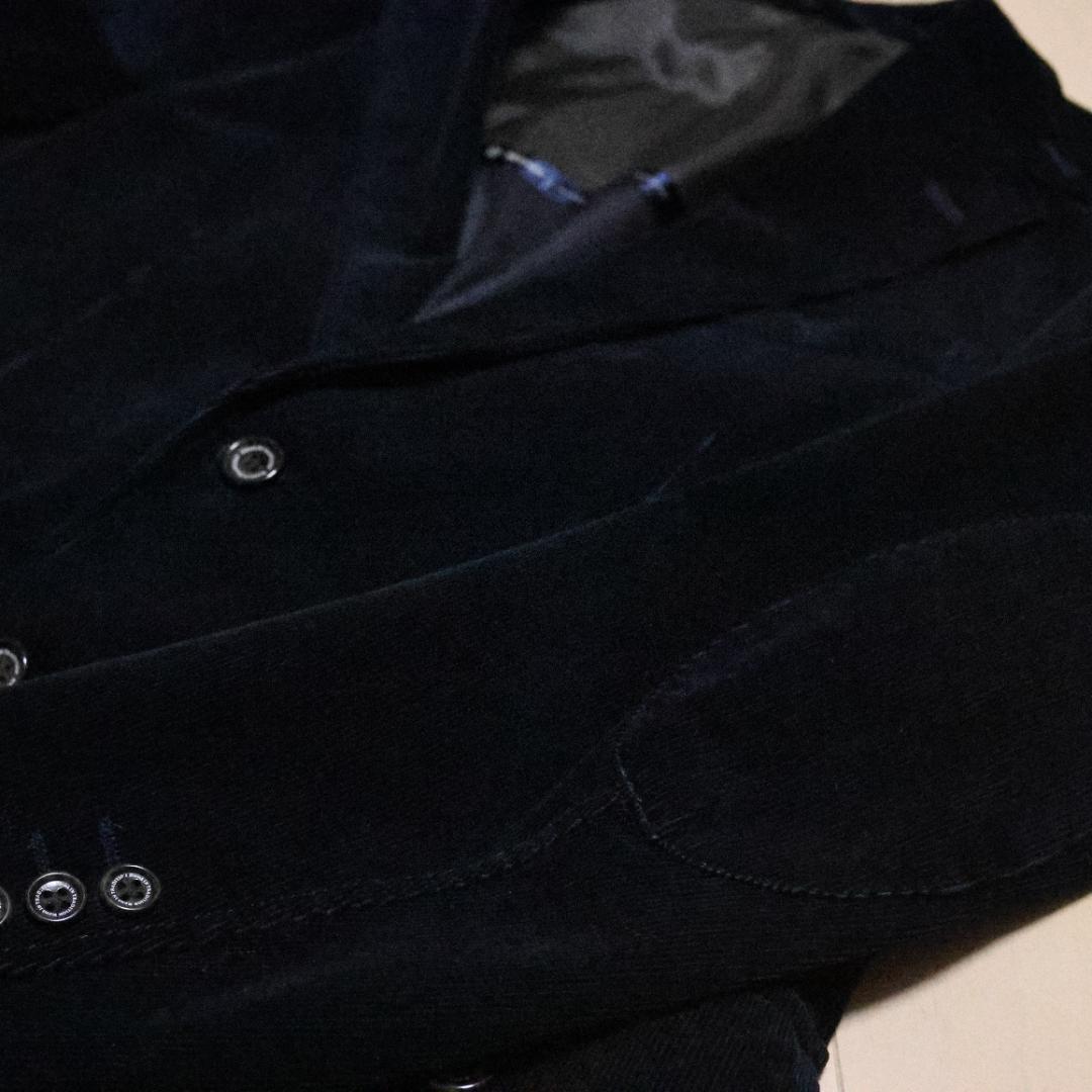 【極美品】Kent エルボーパッチ コーデュロイテーラードジャケット 濃紺