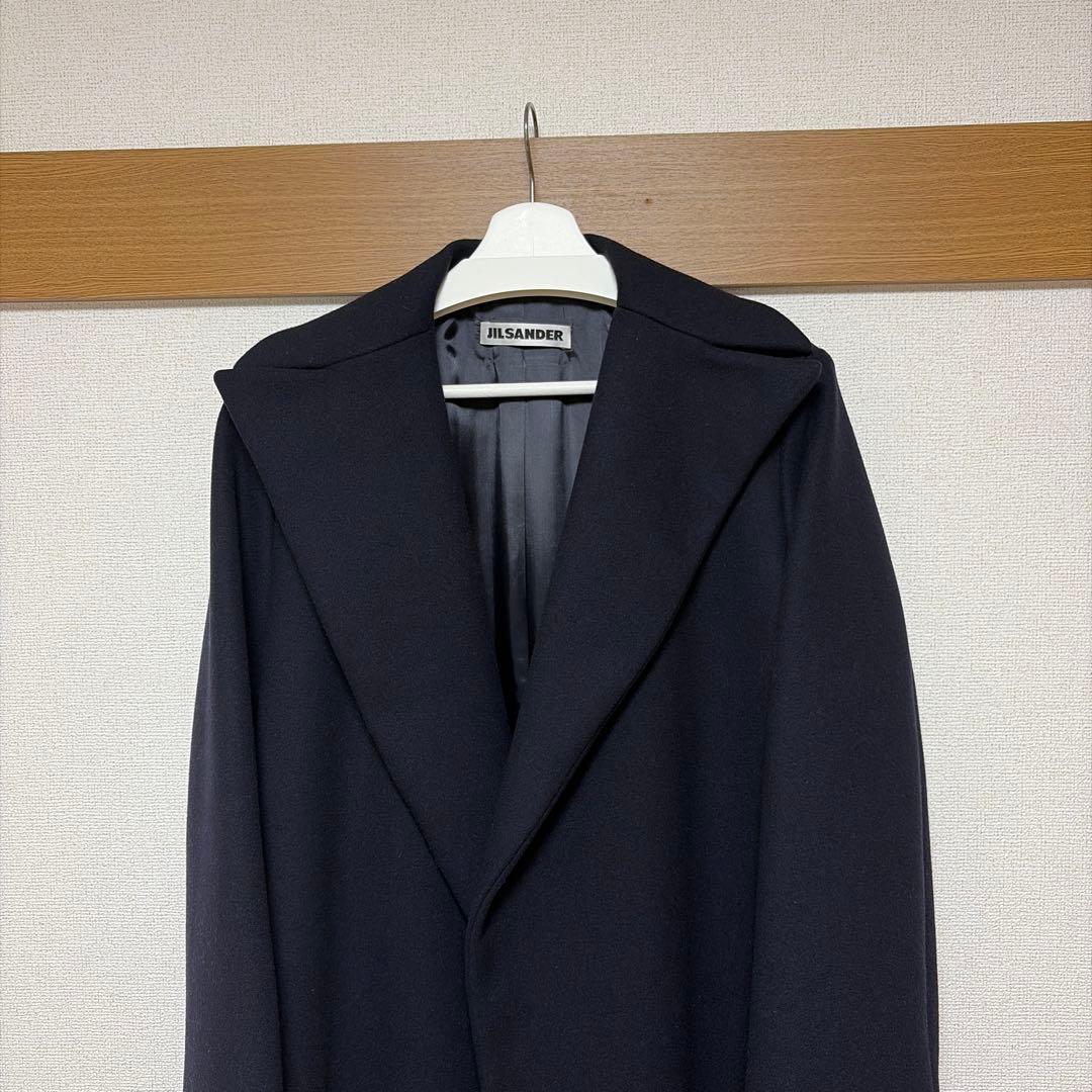 m*o様 JIL SANDER ネイビー ロングコート　ジルサンダー　チェスター